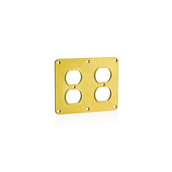 Leviton Power Distribution Units Pdus 2 Gang Dup And Dup Cvr Ylw - 3260-Y