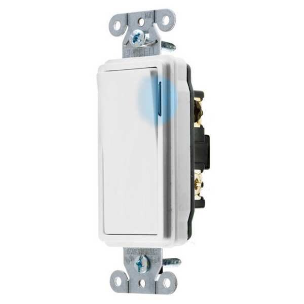 Interruptor de pared iluminado, de 3 vías, 20A, blanco, 120V - DS320ILW
