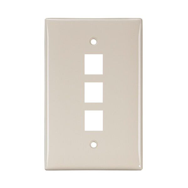 Leviton Número de Grupos: 1 Nylon de Alto Impacto, Acabado Suave, Almendra Claro - 41091-3TN