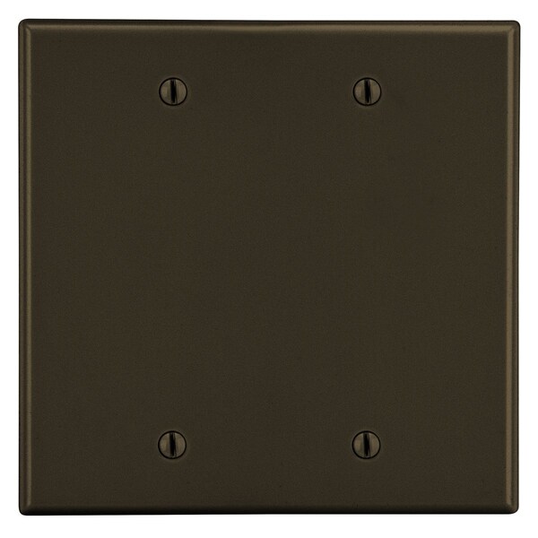 Placa de pared Hubbell Wiring Device-Kellems, 2-Gang, montaje en caja doble en blanco, marrón - P23
