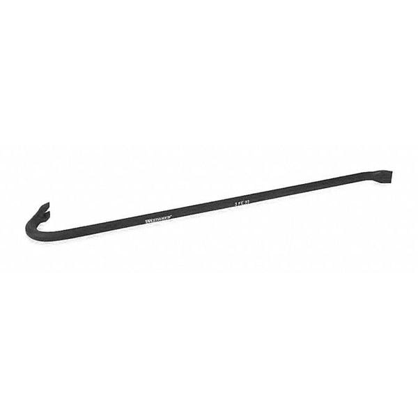 Westward Gooseneck Wrecking Bar, 30 In, 3/4 In Dia - 3FE93