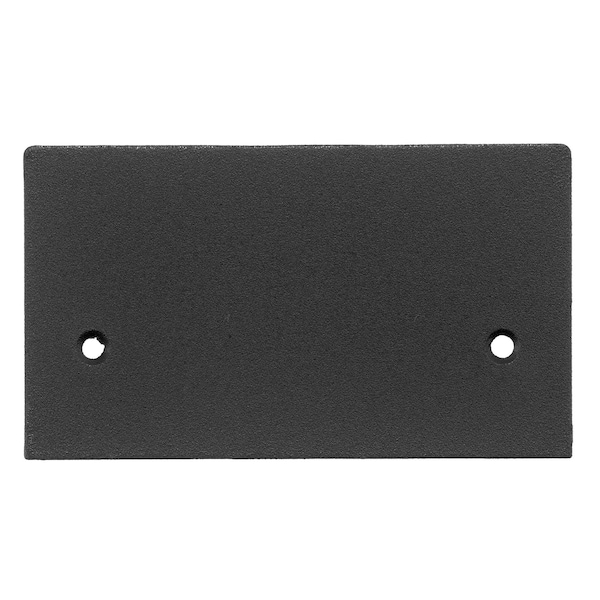 Placa de cubierta en blanco de aluminio, negro - SS2309BBKA