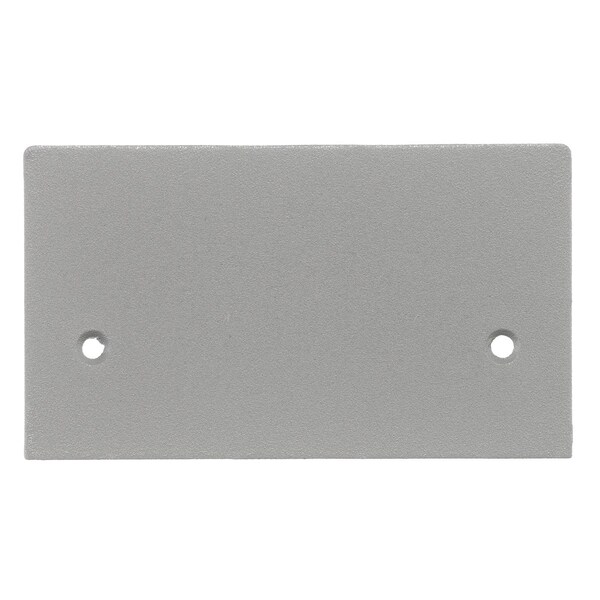 Hubbell Wiring Device-Kellems Blank Plate, Aluminum, Gray - SS2309BGYA