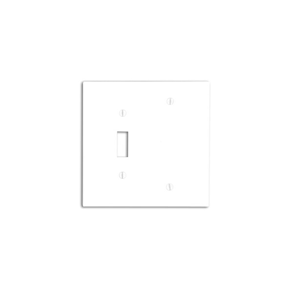 Placas de Pared Leviton de 2 Gang 1 Togle 1 en Blanco Wlplt Midway Marfil - 80506-I