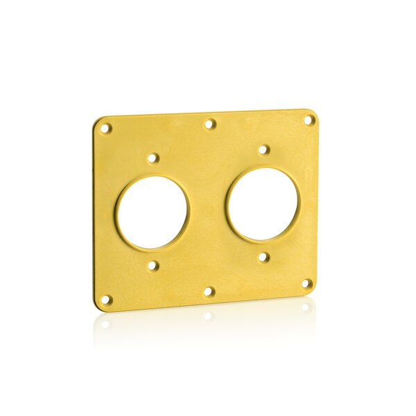Unidades de distribución de energía Pdus de Leviton de 2 gangas 1.56 Dia y 1.56 Dia Cvr Ylw - 3263-Y