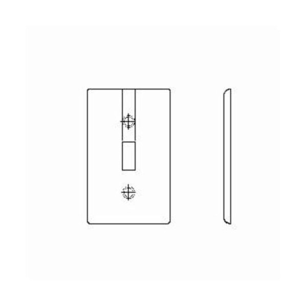 Placas para interruptores Leviton de 4 módulos, color marfil - 80412-NT