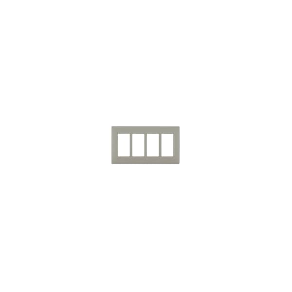 Leviton WALLPLATES RENU 4 GANG WPLT WOOD SMOKE - REWP4-WS