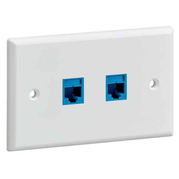 Leviton Número de Gangs: 1 Plástico, Blanco - 41070-2WS