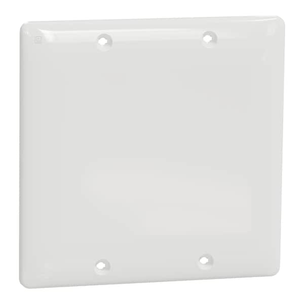 Placa Ciega Square D, Serie X, 2 Gangs, Blanco, Mate - SQWS140002WH