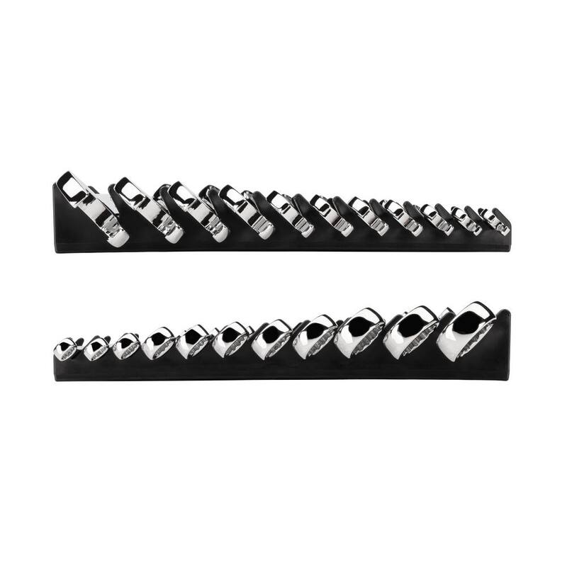 Juego de llaves mixtas TEKTON de 1/4 a 3/4 pulgadas con estante (11 piezas) - WCB91103