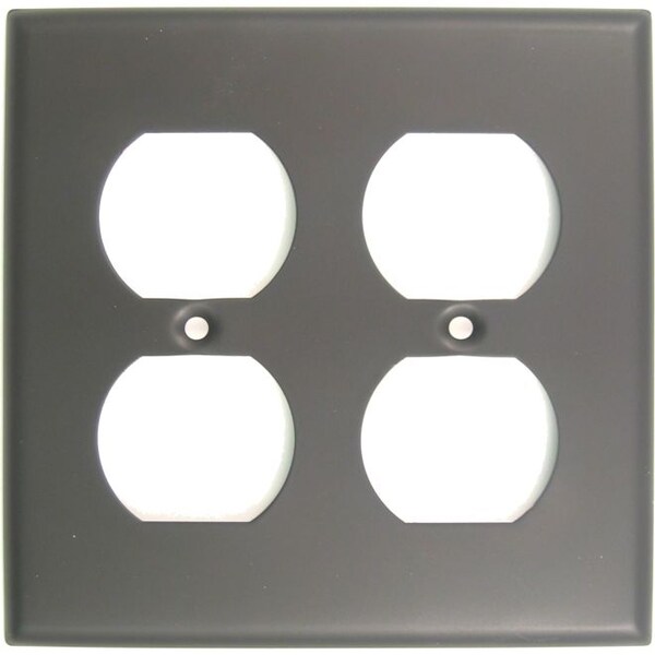 Placa de interruptor doble para receptáculo, Número de grupos: 2 Acabado en bronce envejecido - 786ORB Rusticware