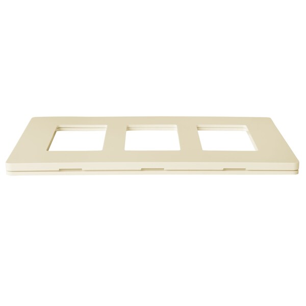 Placa de Pared Faith, Cantidad de Gangs: 3-Gang Plástico, Marfil - SWP3-IV-50