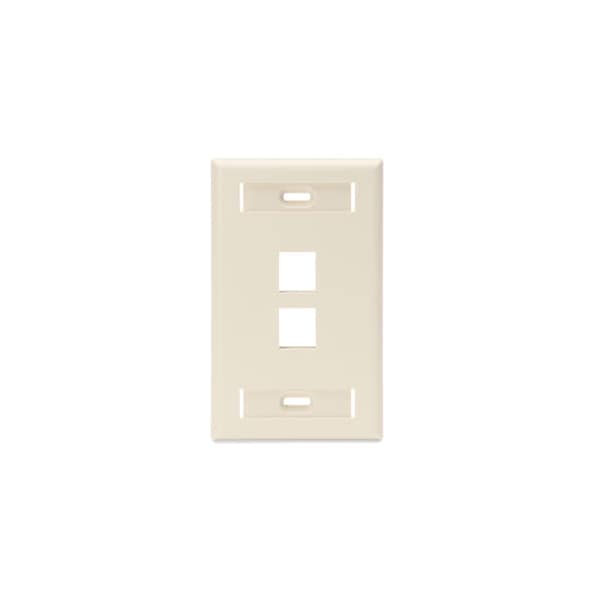 Leviton Número de Lados: 1 Plástico de Alta Resistencia, Almendra Claro - 42080-2TS