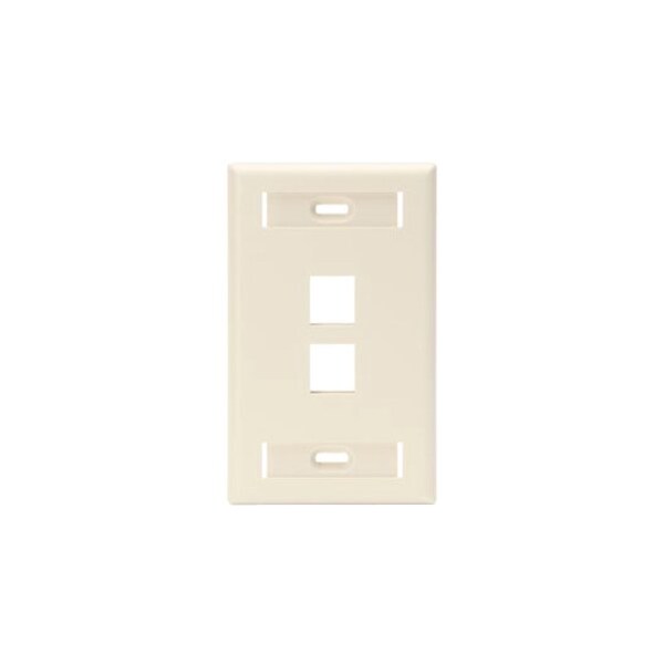 Leviton Número de Lados: 1 Plástico de Alta Resistencia, Almendra Claro - 42080-2TS