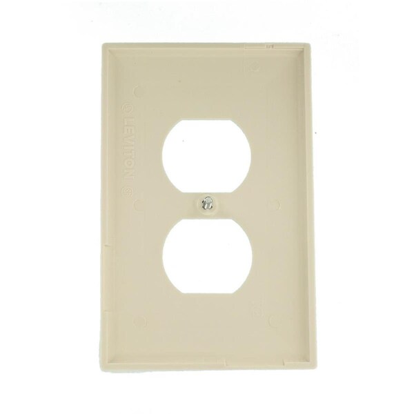 Placa de pared dúplex de luz EZ731898 de 1 gang Midway en almendra