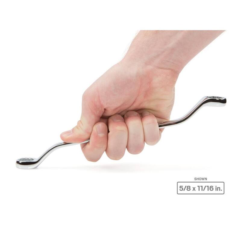 Juego de llaves de caja de extremo offset de 45 grados TEKTON, 5 piezas (1/4-13/16 in.) - WBE23005