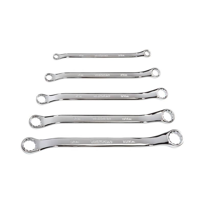 Juego de llaves de caja de extremo offset de 45 grados TEKTON, 5 piezas (1/4-13/16 in.) - WBE23005