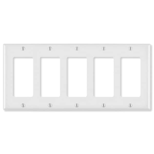 Placa de pared Decora LV80423x-LV80423W - Blanco - 5 Gang - EZ2982230