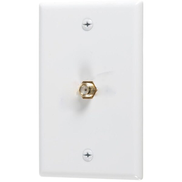 Placa y conector de 75 OHM blanco de plástico de American Imaginations - AI-37725