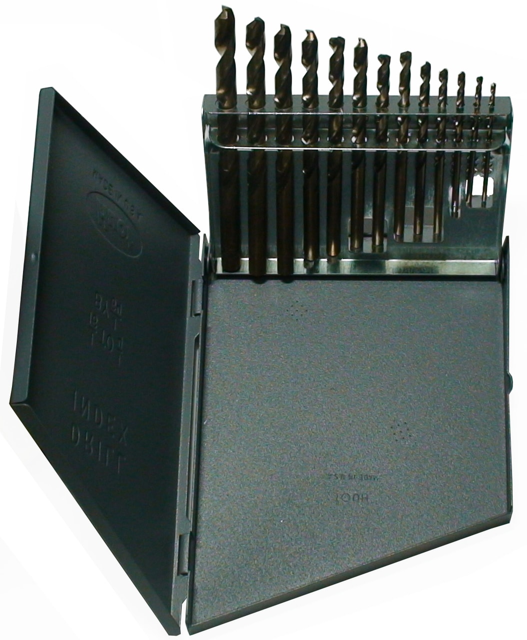 Broca América Broca América Conjunto de 13 piezas de broca helicoidal de longitud estándar de cobalto - DWD13J-CO-SET