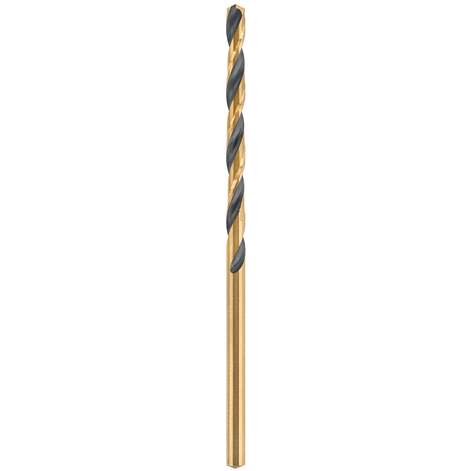 DEWALT DEWALT 2 Piezas de Broca de Espiral de Longitud Estándar de HSS de 7/64 pulgadas x 2-5/8 pulgadas con recubrimiento Negro y Dorado - DW1107