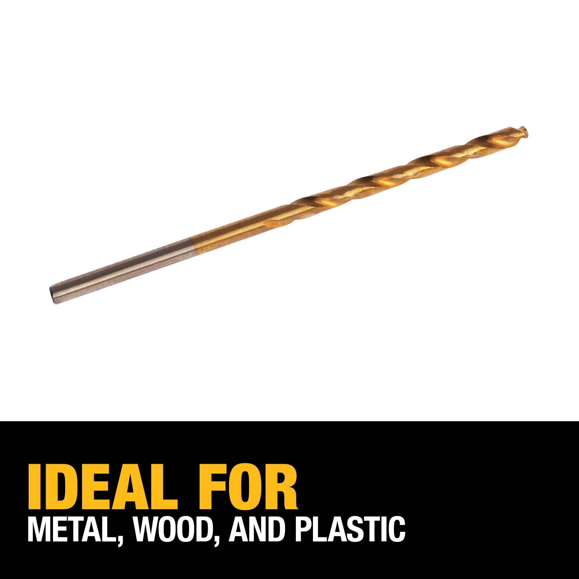 DEWALT Juego de brocas helicoidales de 2 piezas recubiertas de nitruro de titanio de 3/32 pulgadas - DW1306