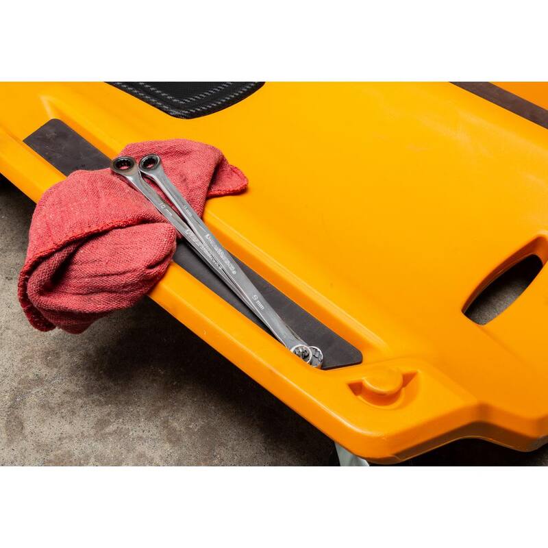 Set de llaves de trinquete dobles GEARWRENCH 15 piezas de 12 puntos con caja XL de 72 dientes para métricas - 85985-07