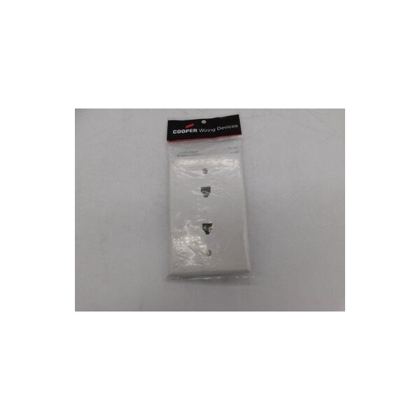 Placa de pared y accesorios Eaton para jack de teléfono blanco - 3547-4W