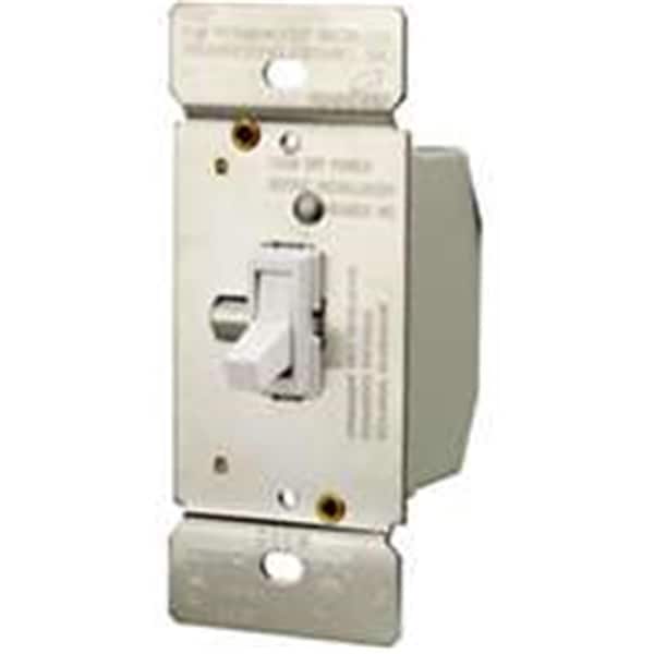 Yhior TI306-W-K Interruptor de Atenuación de Palanca de 3 vías con Perilla, Blanco - YH442344