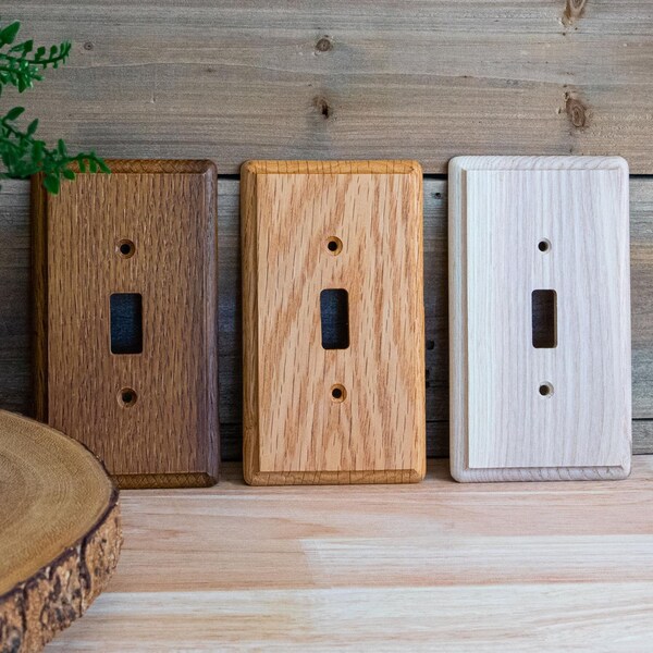 Amerelle Placa de Pared Dúplex de Madera Contemporánea Marrón de 1 gang - 1 pk - 901D