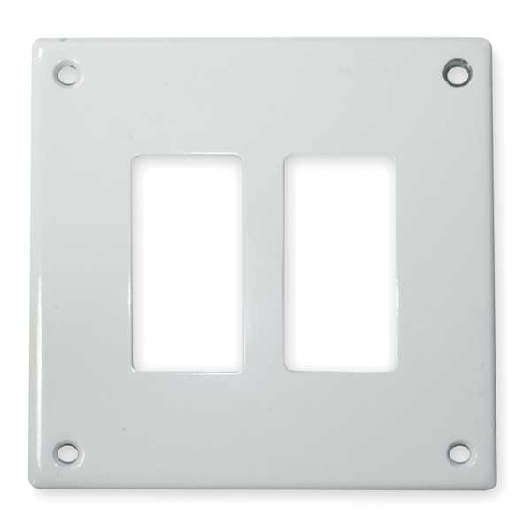 Serie de seguridad de Hubbell Wiring Device-Kellems, Número de Gangs: 2-Gang de acero, con recubrimiento de zinc y acabado en polvo, color blanco - SWP262