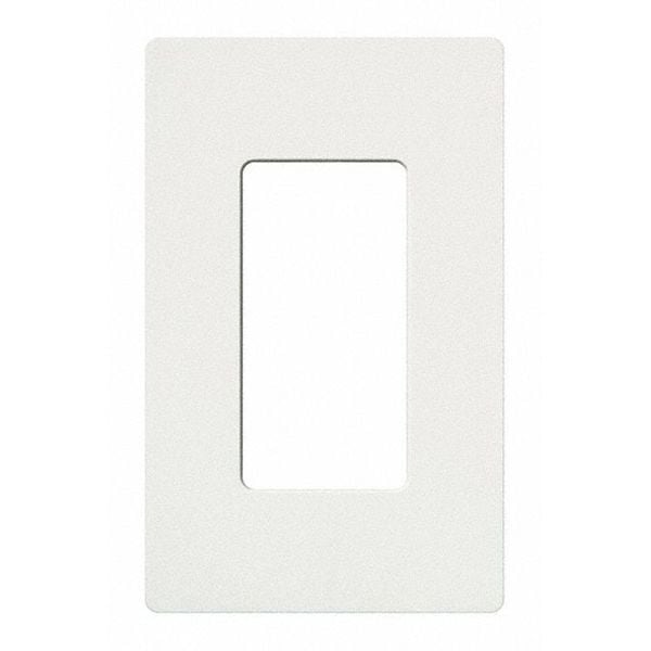 Placas de pared de diseñador Lutron, número de módulos: 1, plástico, acabado glossy, color blanco - CW-1-WH