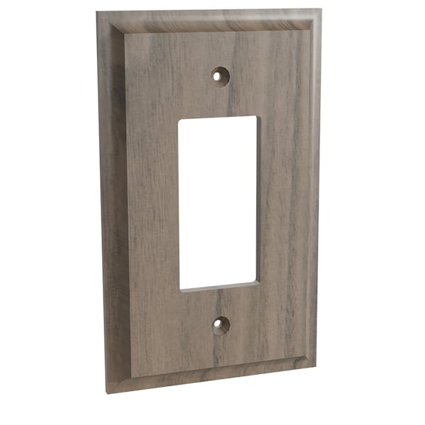 Placa de interruptor única Levington - Nogal - 01450003WL1