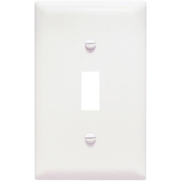 Placa de pared con apertura de interruptor de palanca de 1 gang, de urea, color blanco