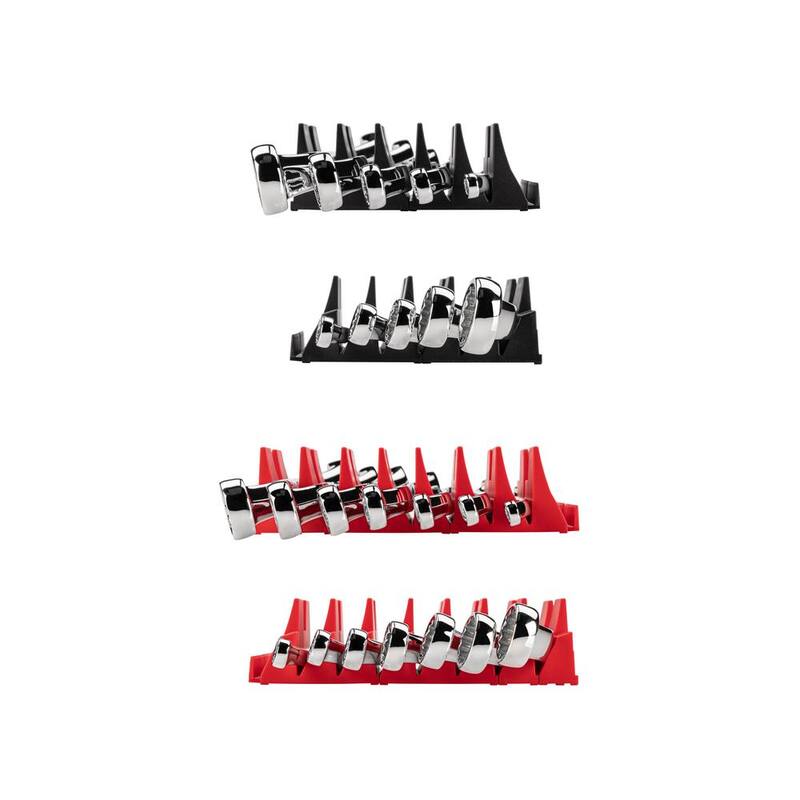 Juego de llaves de extremo de caja offset de 45 grados TEKTON de 1/4 a 13/16 pulgadas, 6 mm a 19 mm con organizador ranurado modular (12 piezas) - WBE95301