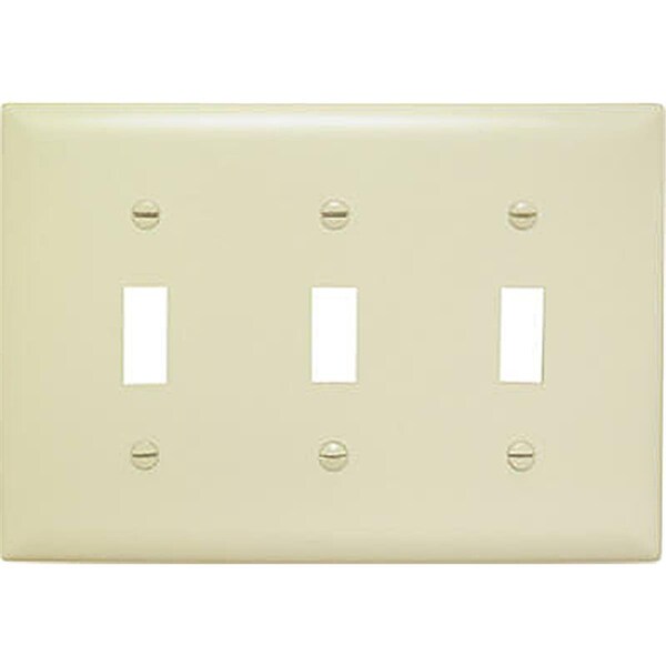 Placa de pared de urea Nextgen SP3IU de 3 gang 3 toggle, marfil - NE601521