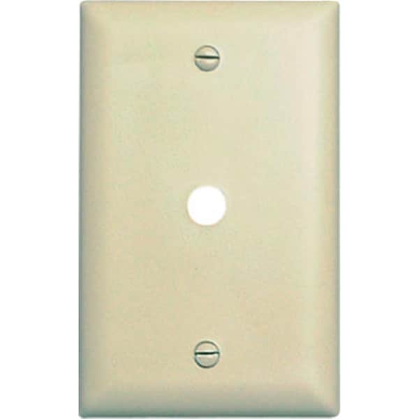 Placa de pared de nylon con apertura para teléfono de 1 gang, color marfil - Nextgen TP11ICC15