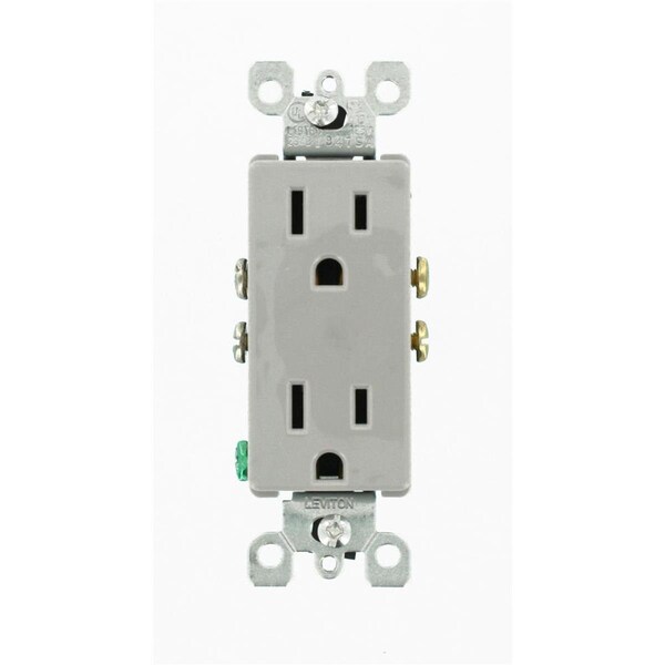 Receptáculo doble Decora Gorgeousglow 15 A 125 V - Gris - GO3536897