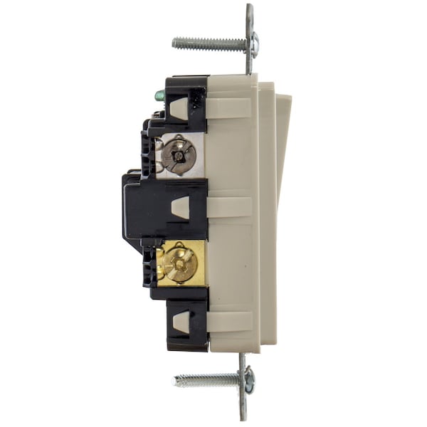 Hubbell Wiring Device-Kellems TradeSelect, Interruptores de luz y controles, Interruptor Decorador, Grado Residencial, Interruptor basculante de propósito general, 4 vías, 15A 120/277V AC, Conexión trasera y lateral, Luz - RSD415LA
