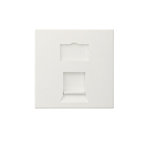 Placas de pared Leviton 1 puerto 50x50mm blanco aislado - LI150-2W1