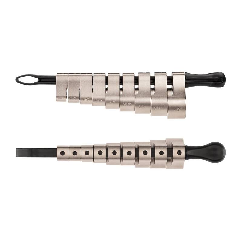 Juego de llaves de corona para tuercas TEKTON de 5/16 a 3/4 pulg. con 6 puntas y unidad de 3/8 pulg. (9 piezas) con llave - WCF91120
