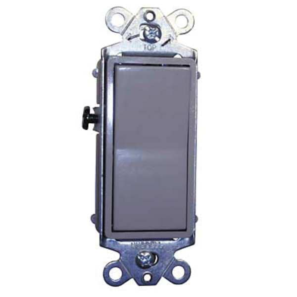 Interruptor de Pared Hubbell Wiring Device-Kellems, 3 vías, 120/277V, 15A, Gris, Roca - DS315GY