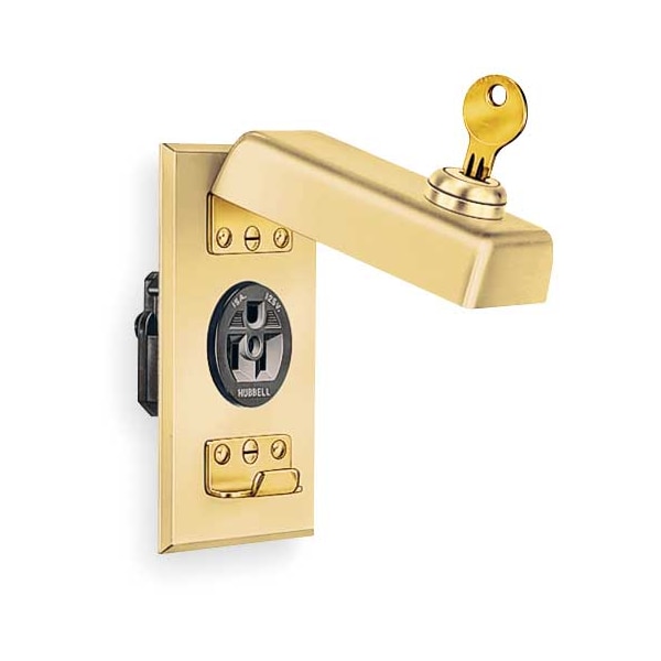 Cubiertas no a prueba de clima Hubbell Wiring Device-Kellems, Número de Módulos: 1 Módulo Latón, Acabado Cepillado, Latón - HBL96067