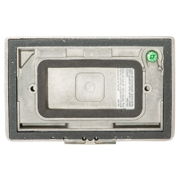 Hubbell Wiring Device-Kellems Weatherproof Wall Plate, Number of Gangs: 1-Gang Stainless Steel, Brushed Finish, Silver - HBLSS264X