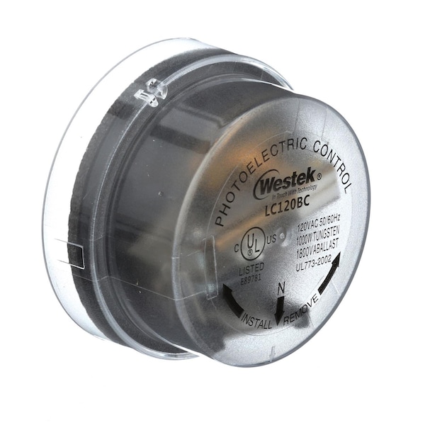 Control de luz fotoeléctrico de bloqueo giratorio Westek Amertac negro 1 pk - LC120BC-4