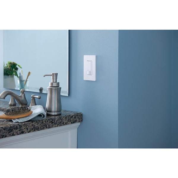 Lutron Maestro Ocupación 5 amperios Interruptor Triple de Sensor de Movimiento de Polo Único Blanco 1 pieza - MS-OPS5MH-WH