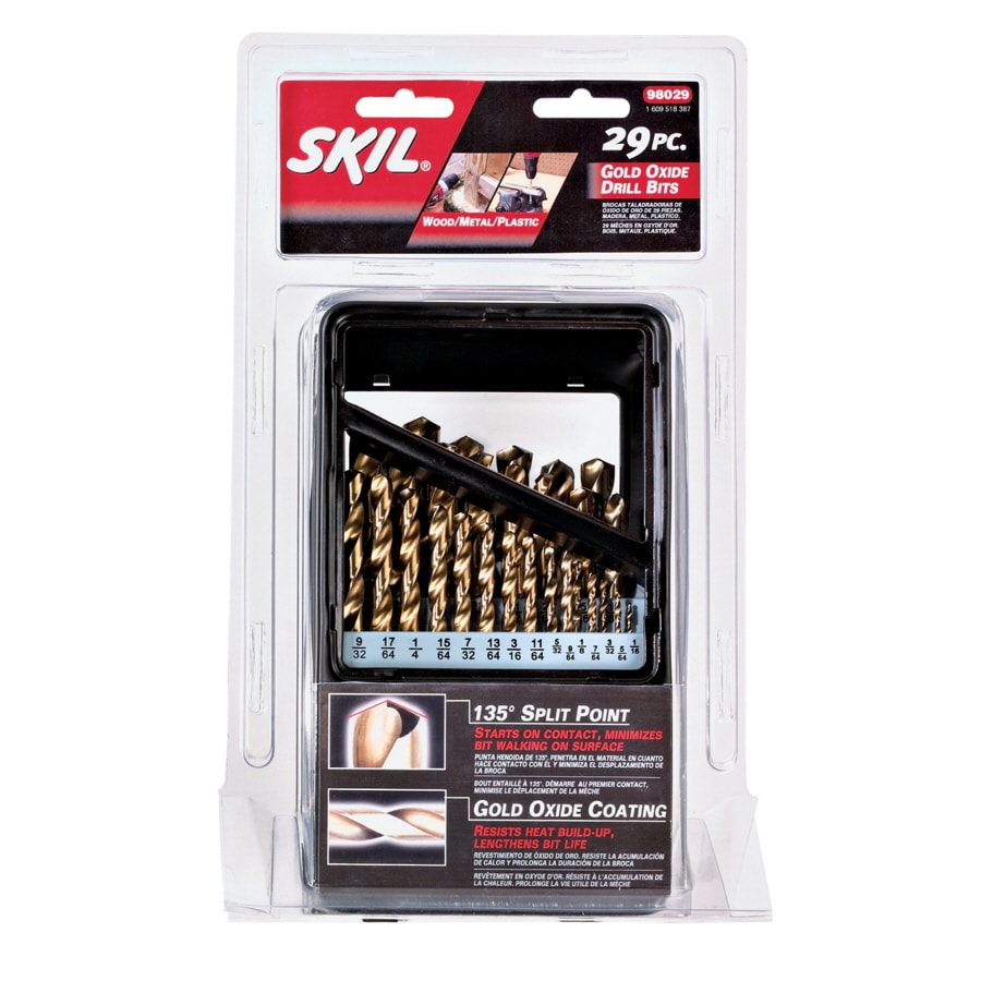 Juego de brocas helicoidales de acero de alta velocidad de 29 piezas SKIL SKIL - Longitud de la máquina del tornillo - 98029
