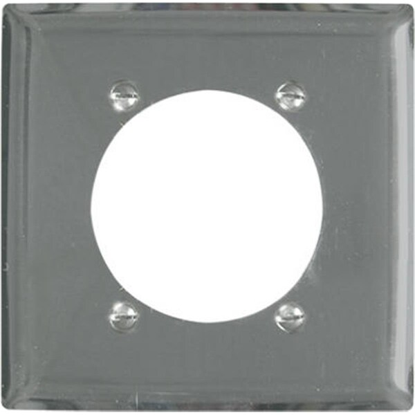 Placa de pared metálica cromada Nextgen S3863C, 2 Gang - NE586432