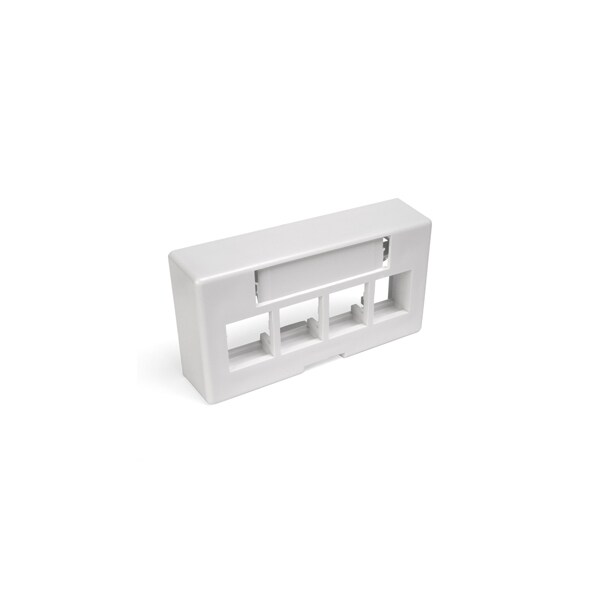 Placa de Pared Leviton de 4 Puntos en Color Blanco