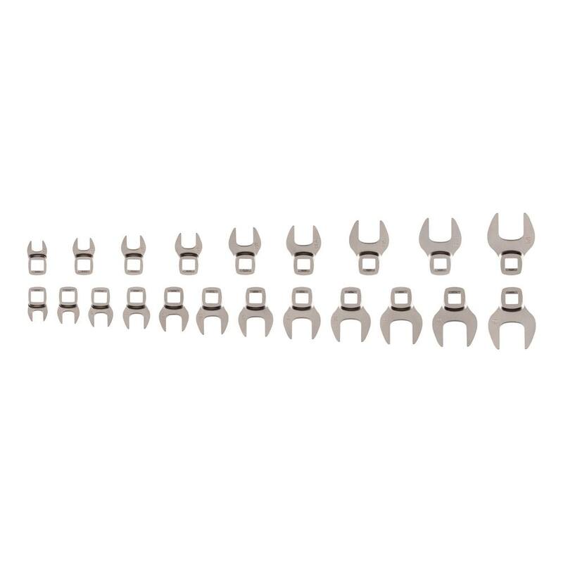 Set de llaves de corona TEKTON 5/16-3/4 pulgadas, 8-19 mm, de 3/8 pulgadas de accionamiento (21 piezas) - WCF93301.
